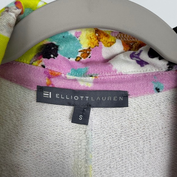 ELLIOTT LAUREN Women's Abstract Floral Maximalist Office Blazer Jacket Small - Picture 8 of 11
